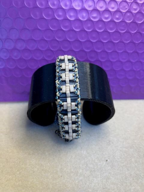 Pale Blue Pleat Bracelet