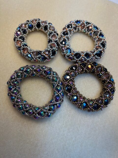 Beaded Napkin Rings Set of 4 - Image 2