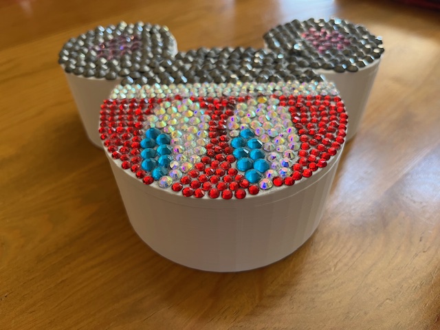Mickey mouse jewelry box beaded